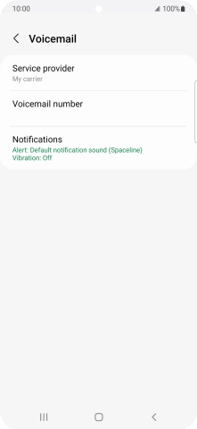 Press Voicemail number. Press Voicemail number.