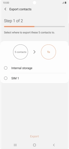 Press the name of the SIM. Press the name of the SIM.