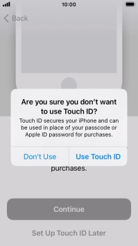 If you turn off the function, press Don't Use. If you turn off the function, press Don't Use.