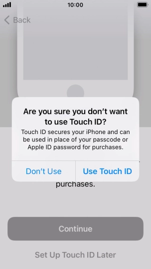 If you turn off the function, press Don't Use. If you turn off the function, press Don't Use.
