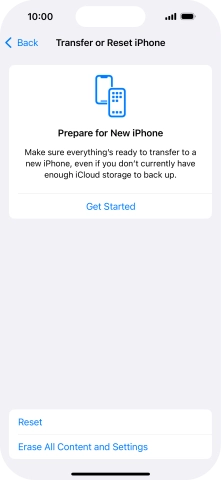 Press Reset. Press Reset.