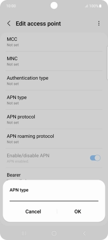 Key in mms and press OK. Key in mms and press OK.