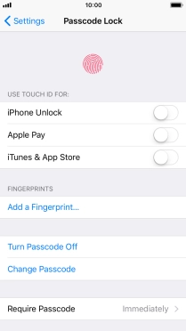 Press Turn Passcode Off and key in the phone lock code. Press Turn Passcode Off and key in the phone lock code.