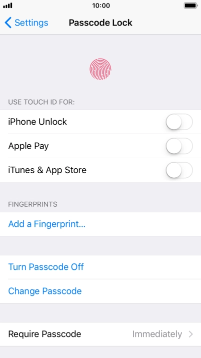 Press Turn Passcode Off and key in the phone lock code. Press Turn Passcode Off and key in the phone lock code.