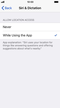 Press the required setting to turn the function on or off. Press the required setting to turn the function on or off.