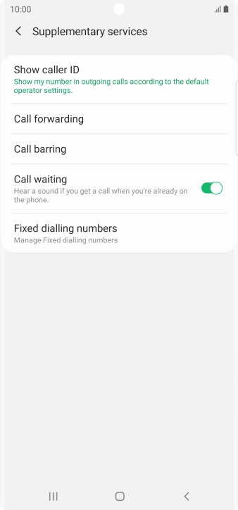 Press the indicator next to Press the indicator next to