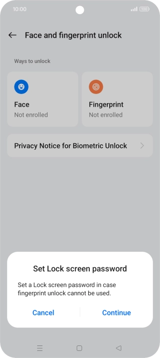 Press Continue. Press Continue.