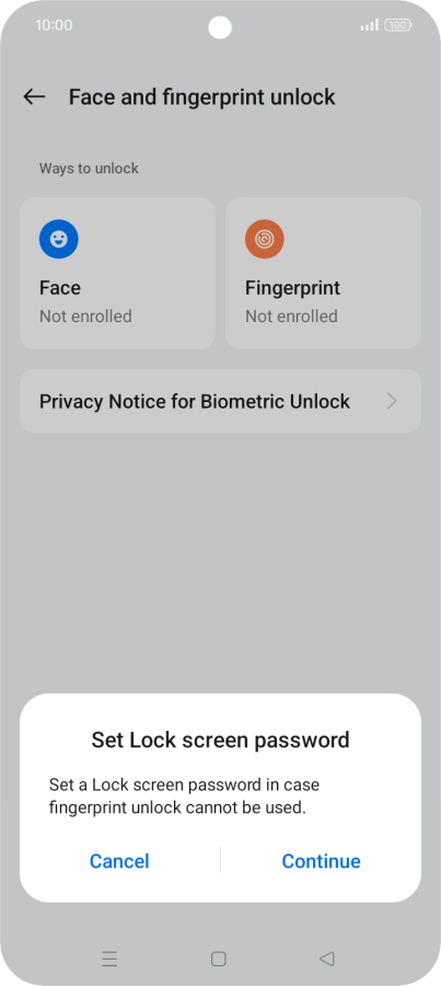 Press Continue. Press Continue.