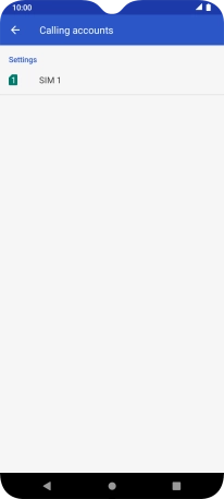 Press the name of the SIM. Press the name of the SIM.