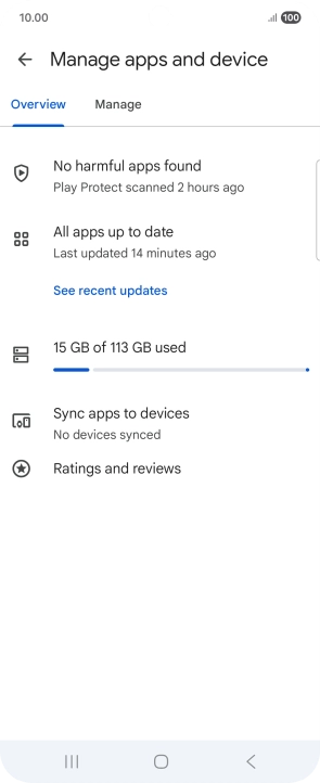 Press Manage. Press Manage.