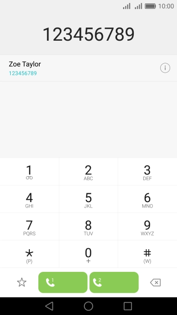 Key in the required number and press the call icon. Key in the required number and press the call icon.