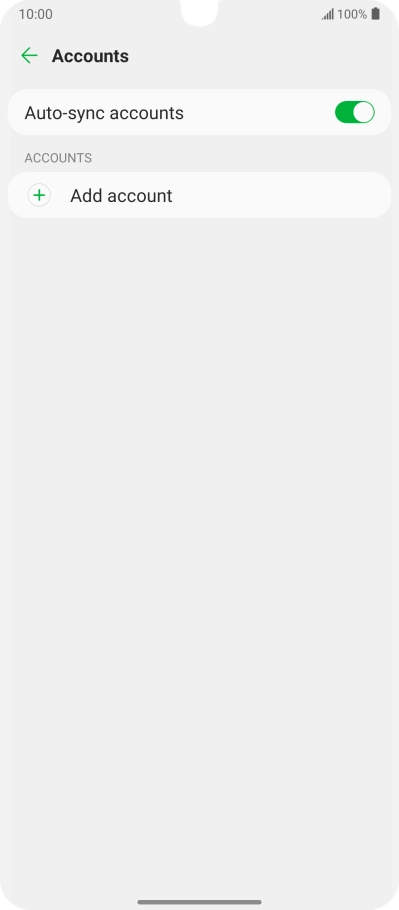 Press Add account. Press Add account.