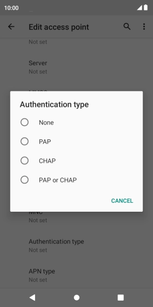 Press PAP. Press PAP.