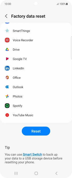 Press Reset. Press Reset.
