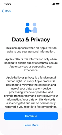 Press Continue. Press Continue.