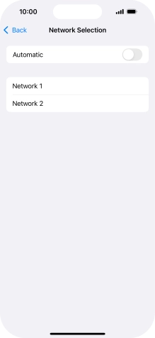 If you turn off the function, press the required network. If you turn off the function, press the required network.