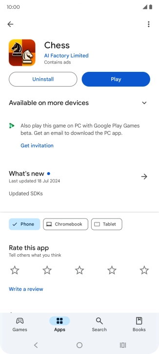 Press Uninstall. Press Uninstall.