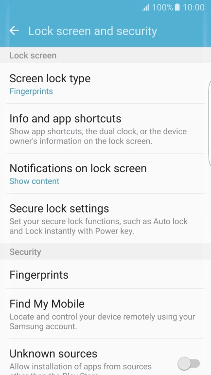 Press Screen lock type and key in the current phone lock code. Press Screen lock type and key in the current phone lock code.