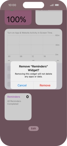 Press Remove. Press Remove.