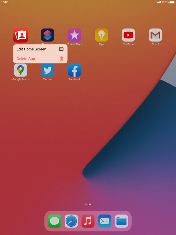 Press Delete App. Press Delete App.
