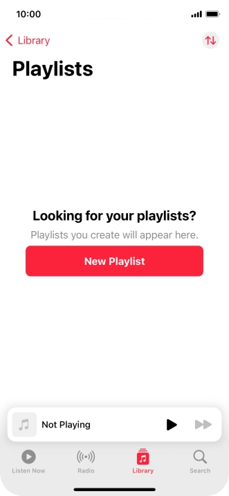Press New Playlist. Press New Playlist.