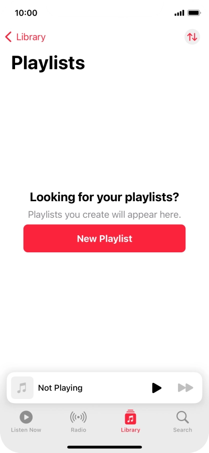 Press New Playlist. Press New Playlist.