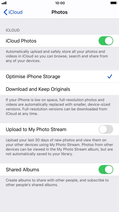Press the indicator next to Press the indicator next to