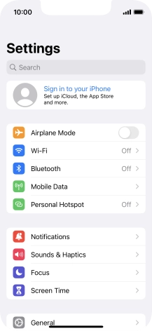 Press Sign in to your iPhone. Press Sign in to your iPhone.