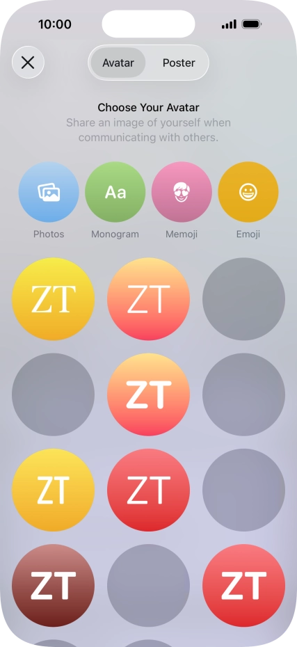 Press the required category and follow the instructions on the screen to select and save the required picture to your Contact Poster. Press the required category and follow the instructions on the screen to select and save the required picture to your Contact Poster.