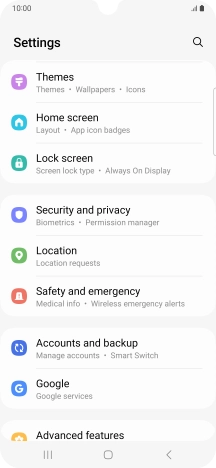 Press Lock screen. Press Lock screen.
