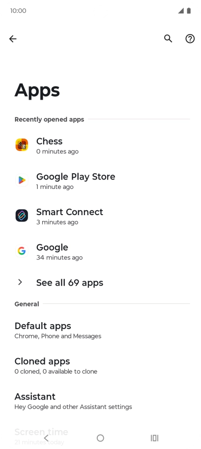 Press See all apps. Press See all apps.