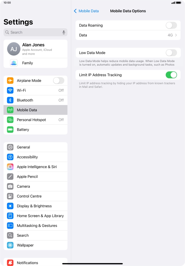 Press the indicator next to Press the indicator next to