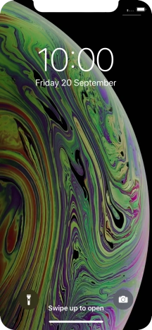 Slide your finger upwards starting from the bottom of the screen. Slide your finger upwards starting from the bottom of the screen.