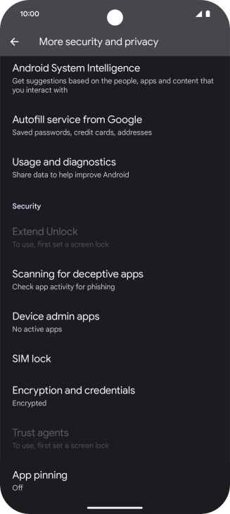 Press SIM lock. Press SIM lock.