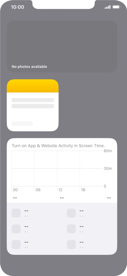 Press and hold the required Widget Stack. Press and hold the required Widget Stack.