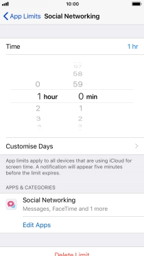 Press Customise Days. Press Customise Days.