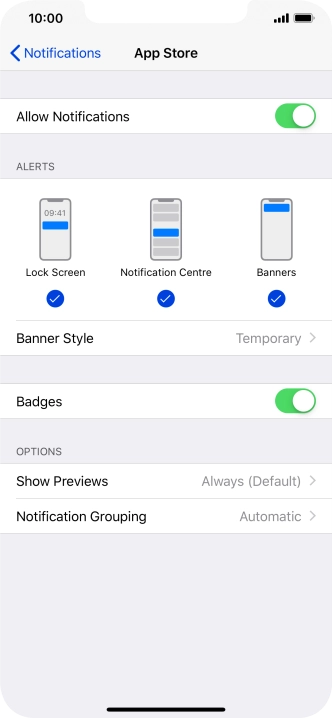 Press the indicator next to Press the indicator next to