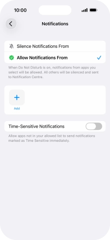 Press the indicator next to Press the indicator next to