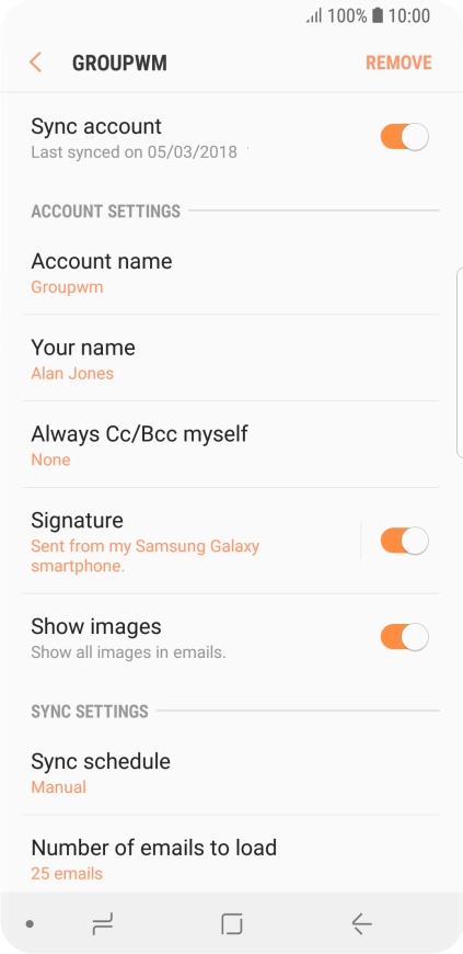 Press Account name. Press Account name.