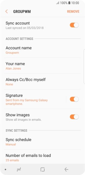 Press Account name. Press Account name.