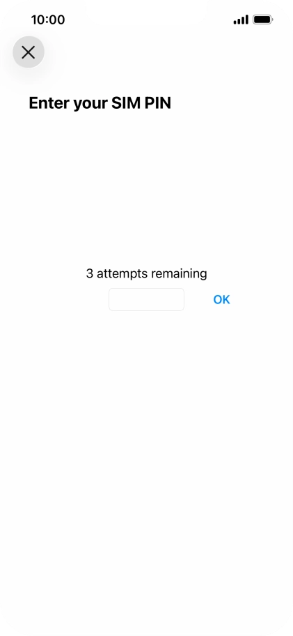 If your SIM is locked, key in your PIN and press OK. If your SIM is locked, key in your PIN and press OK.