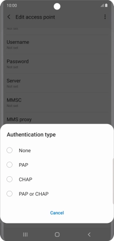 Press PAP. Press PAP.