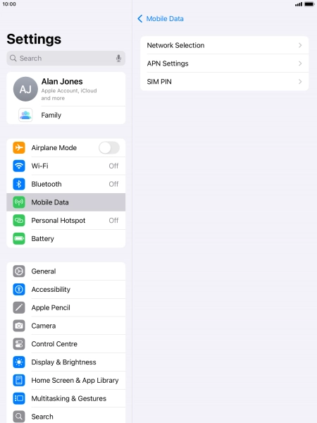 Press Network Selection. Press Network Selection.