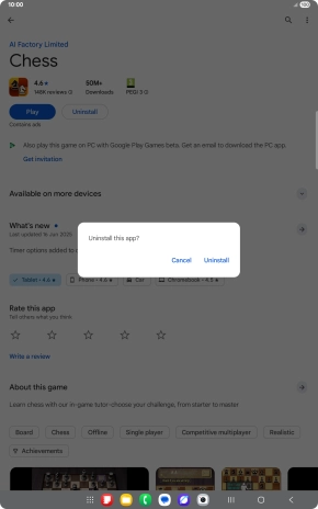 Press Uninstall. Press Uninstall.