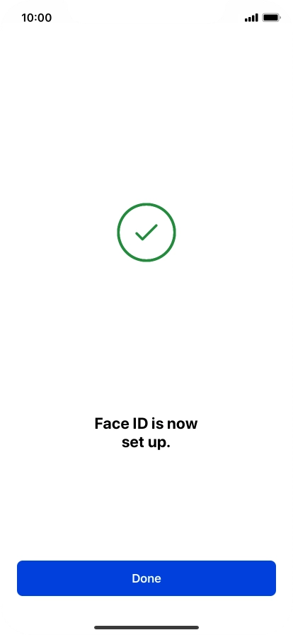 Press Done. If you haven't previously selected a phone lock code, key in a code of your own choice twice. Press Done. If you haven't previously selected a phone lock code, key in a code of your own choice twice.