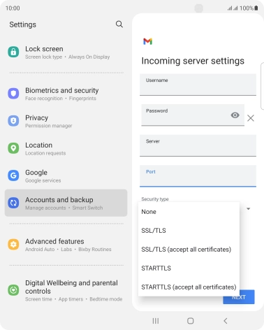 Press None. Press None.