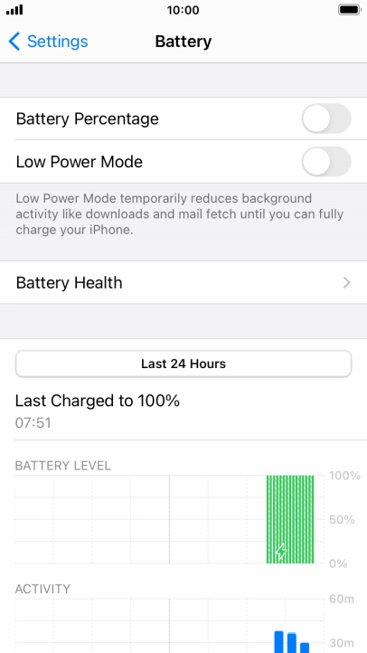 Press Battery Health. Press Battery Health.