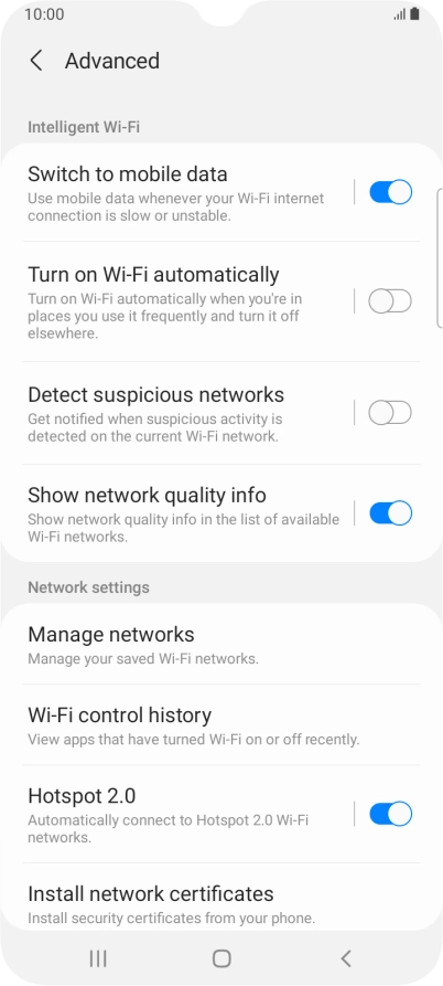 Press the indicator next to Press the indicator next to