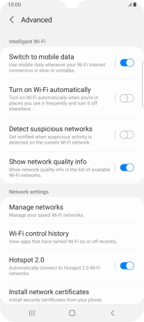 Press the indicator next to Press the indicator next to
