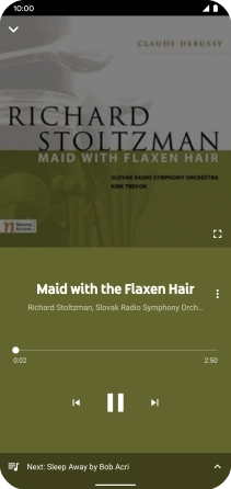 Press arrow right to go to the next audio file. Press arrow right to go to the next audio file.